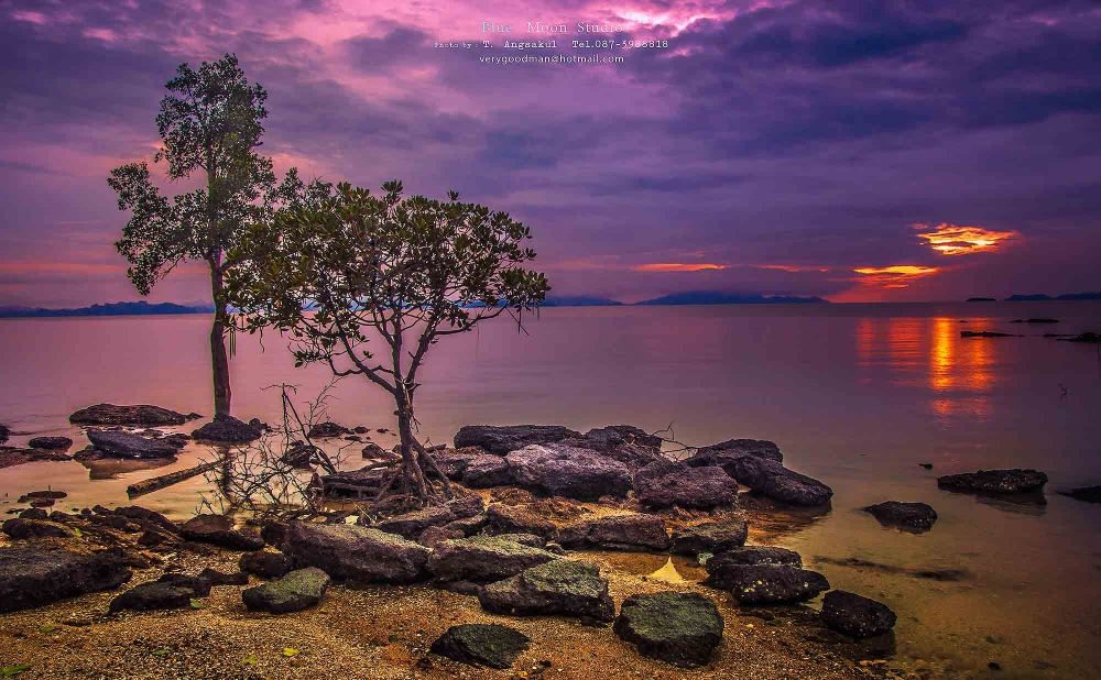 ภาพในอดีตของหาดบริเวณบ้านตันหยงโป จ.สตูล ขณะนั่งทานอาหารทะเลสดๆ จากร้านข้างทางครับ บันทึกโดย d90 + K