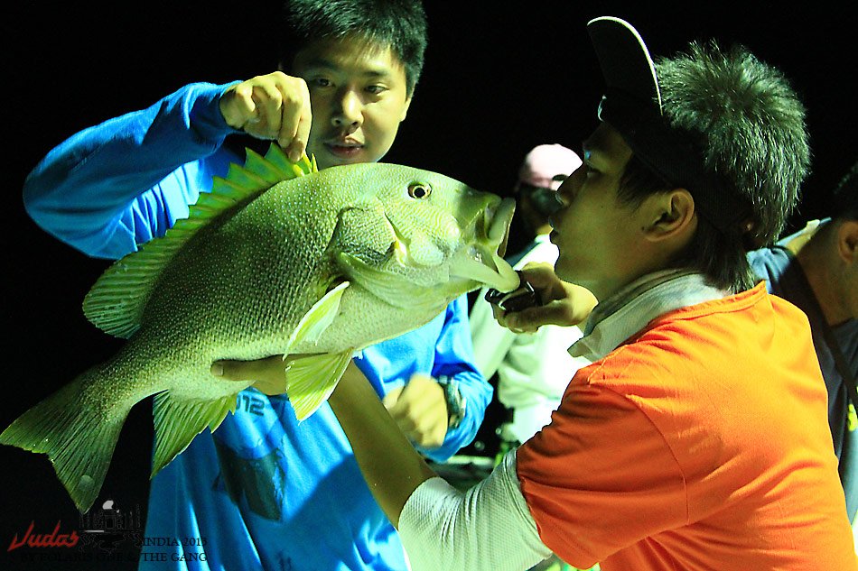 ทางหัวเรือยังคงลุ่นหนักกับสะเปโต ตัวที่จมนิ่งอยู่ใต้บาดาลโดยมีพี่โทคอยกำกับปลายสายอยู่ ....

ท้ายเ