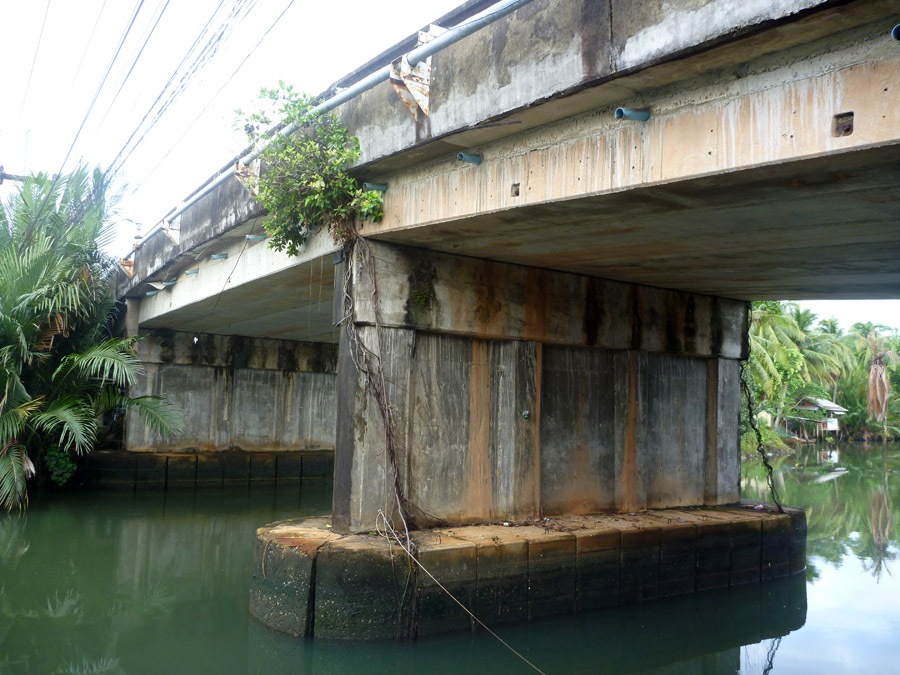  [center]สะพานถูกสร้างขึ้นราว 20 ปีก่อน สมัยเด็กๆใช้พายเรือข้ามฟากกันครับ[/center]