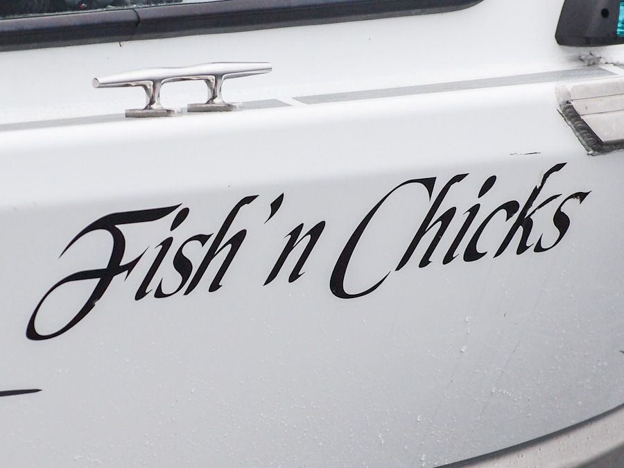  ที่ถูกใจที่สุดก็คงเป็นนี่ครับ ชื่อเรือ ตั้งได้โดนใจมากกกกก Fish & Chicks! ปลาและสาวๆ 
ป้าๆๆรักการต