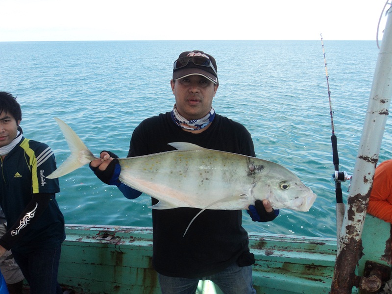 โทฟี่ประจำทริป โดยน้าบัติบ้านเบ็ด ปลาแชกำ 8kg.  :laughing: