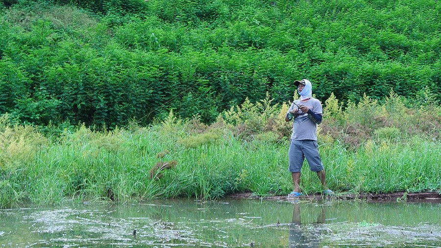 ลงเดินอีกคนแล้วครับปล่อยผมอยู่ในเรือรอถ่ายรูปอย่างเดียวครับ