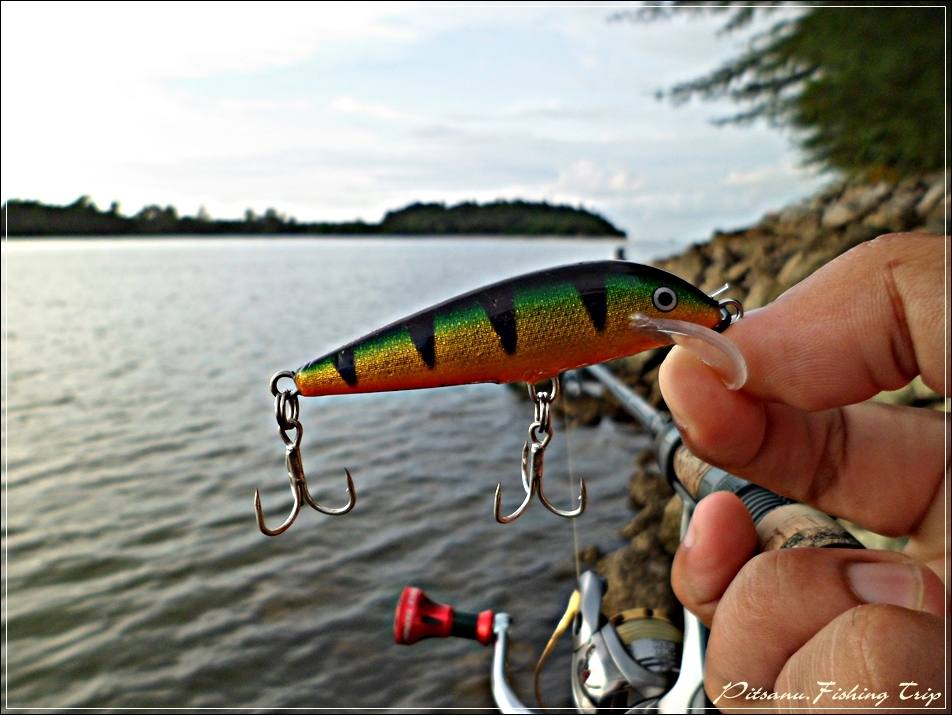 
 [center] :cheer:    ผูกกริ๊บใหม่ ก็เอาเหยื่อรุ่นเดิมเลย จากสี GFR ( ส้ม ) มาเป็น เหยื่อ RAPALA Sc