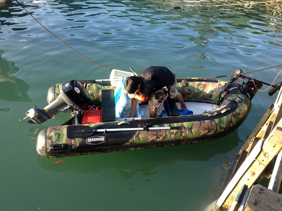  [center]กัปตันเม่นตรวจดูความพร้อมต่างๆในเรือ[/center]