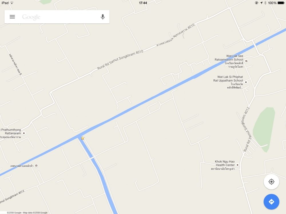 ตามสัญญาครับ แผนที่เข้าหมายที่ผมไปเดินมา
คงหาไม่ยากนะครับ จาก Google Maps
ตรงดาวนั่นแหละครับ จอดรถ