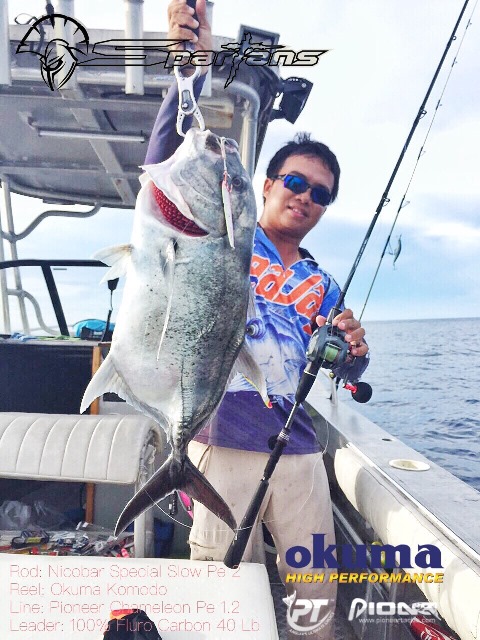 Rod:Spartans Prototype Nicobar Special pe2
Reel: Okuma Komodo
Line: Pioneer Dhamelon pe1.2
Leader