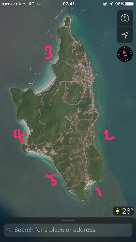 เกาะล้าน แค่เกาะผมก็ไม่รู้ละครับ ว่ามันเป็นยังไง อาศัย google map ครับ แคปหน้าจอ แล้วส่งลงเพจ Light 