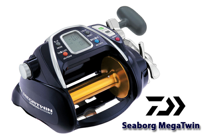Daiwa Seaborg MegaTwin 1000MT

-  Maximum winding power 22 lbs continuous/momentary 163 lbs.

- 