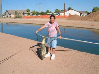 Her first big fish in Arizona 2
