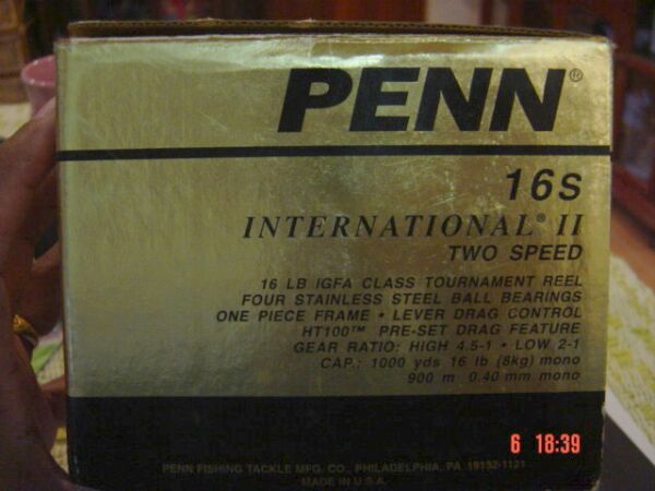 PENN 16s INTERNATIONAL II 2 SPEED. : Fishing Tackle