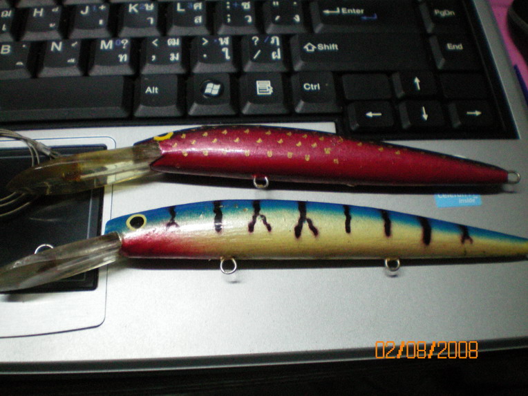 ทำเหยื่อไปทรอลลิ่ง>ทำสีเรียบร้อย