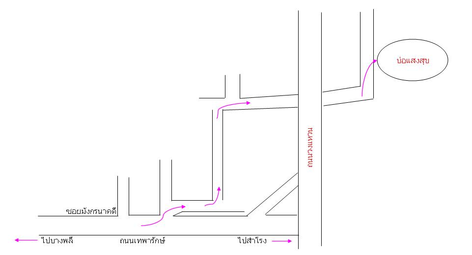 แผนที่แบบวาดทางเข้าอีก 1 เส้นทาง