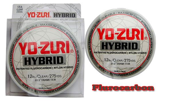 สายเอ็น YO-ZURI HYBRID YOZURI สายไนล่อน Fluorocabon สีขาวใส ความ