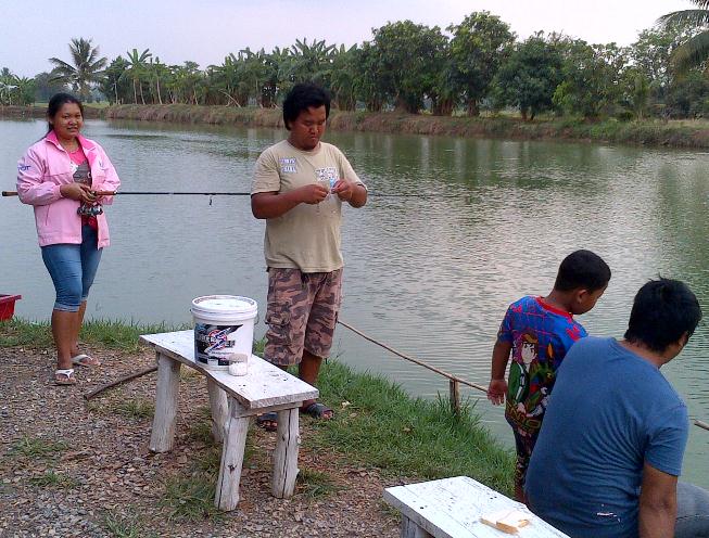 ตกปลานิลบ่อสุนทรีกินดีจริงๆนะ