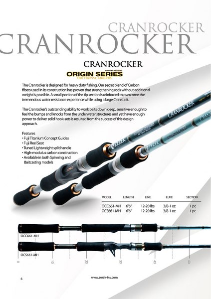 คันเบ็ด ZEREK Oringin series / Crankrocker