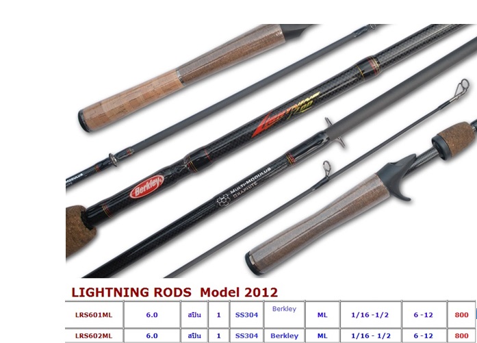คัน  Berkley Lightning Rods Model 2012