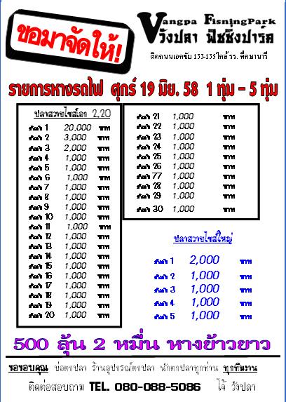 ขอมาจัดให้ !! (รายการหางรถไฟ  ศุกร์ 19 มิย. 58) 