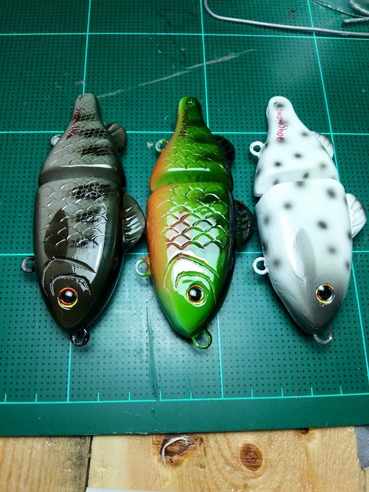 swimbait ดำ เขียว ขาว