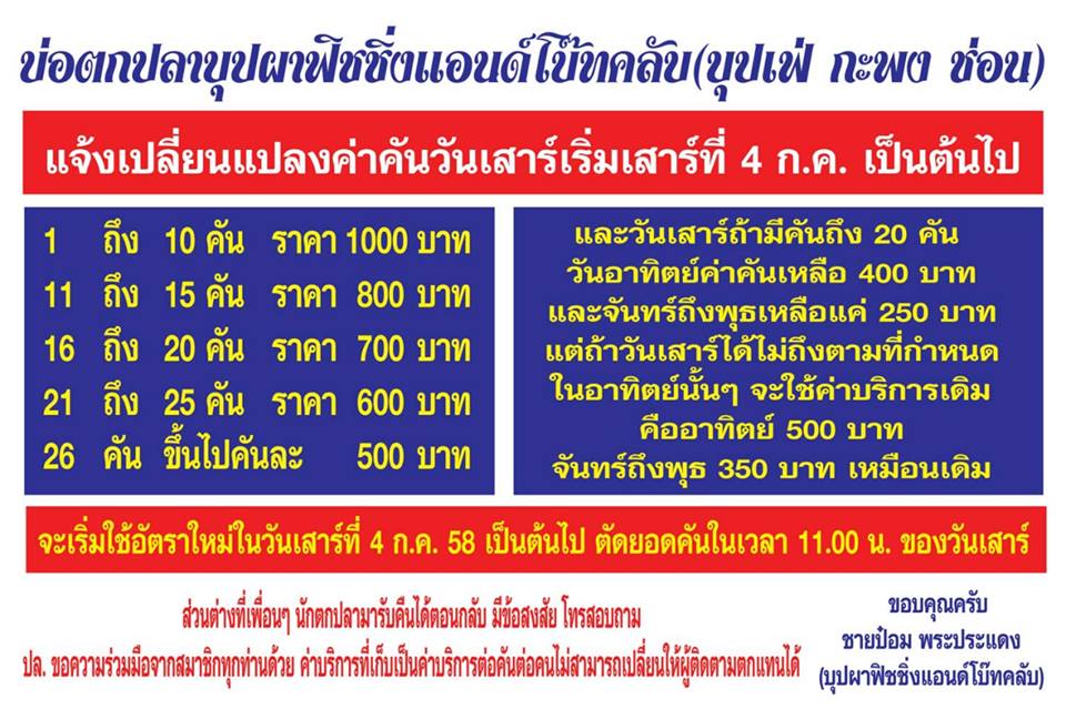 บ่อบุปผาลงปลาใหม่ 113 ตัว 108 โล