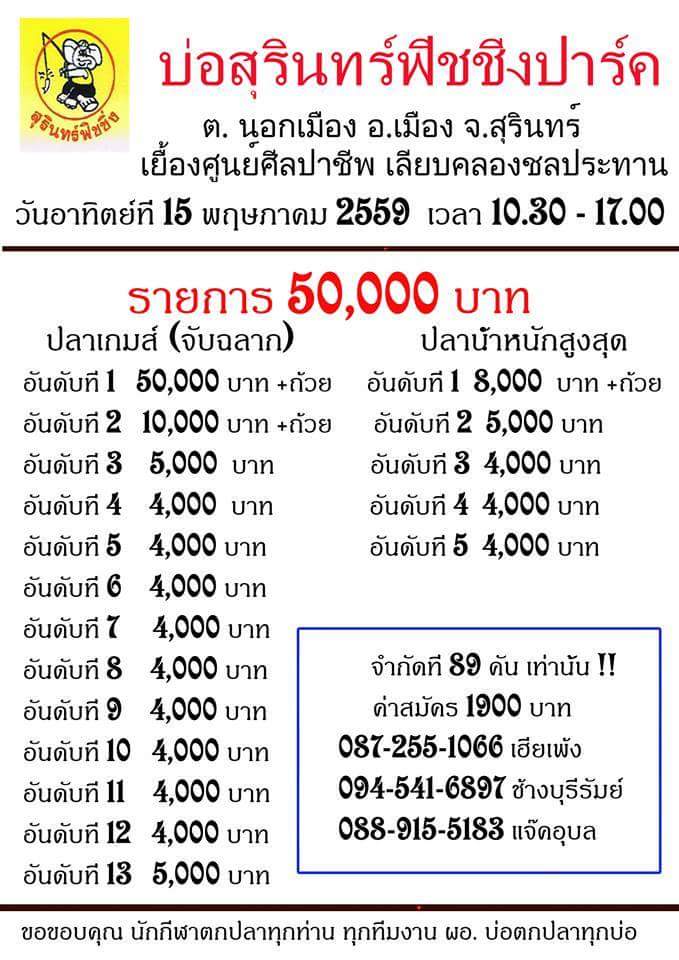 แมท 50,000 บ่อสุรินทร์ฟิชชิ่ง ครับ