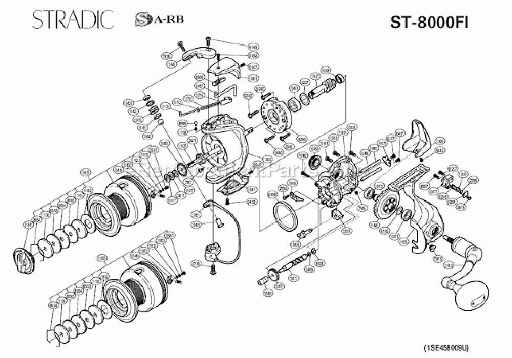 เทียบอะไหล่ stradic 8000fi
