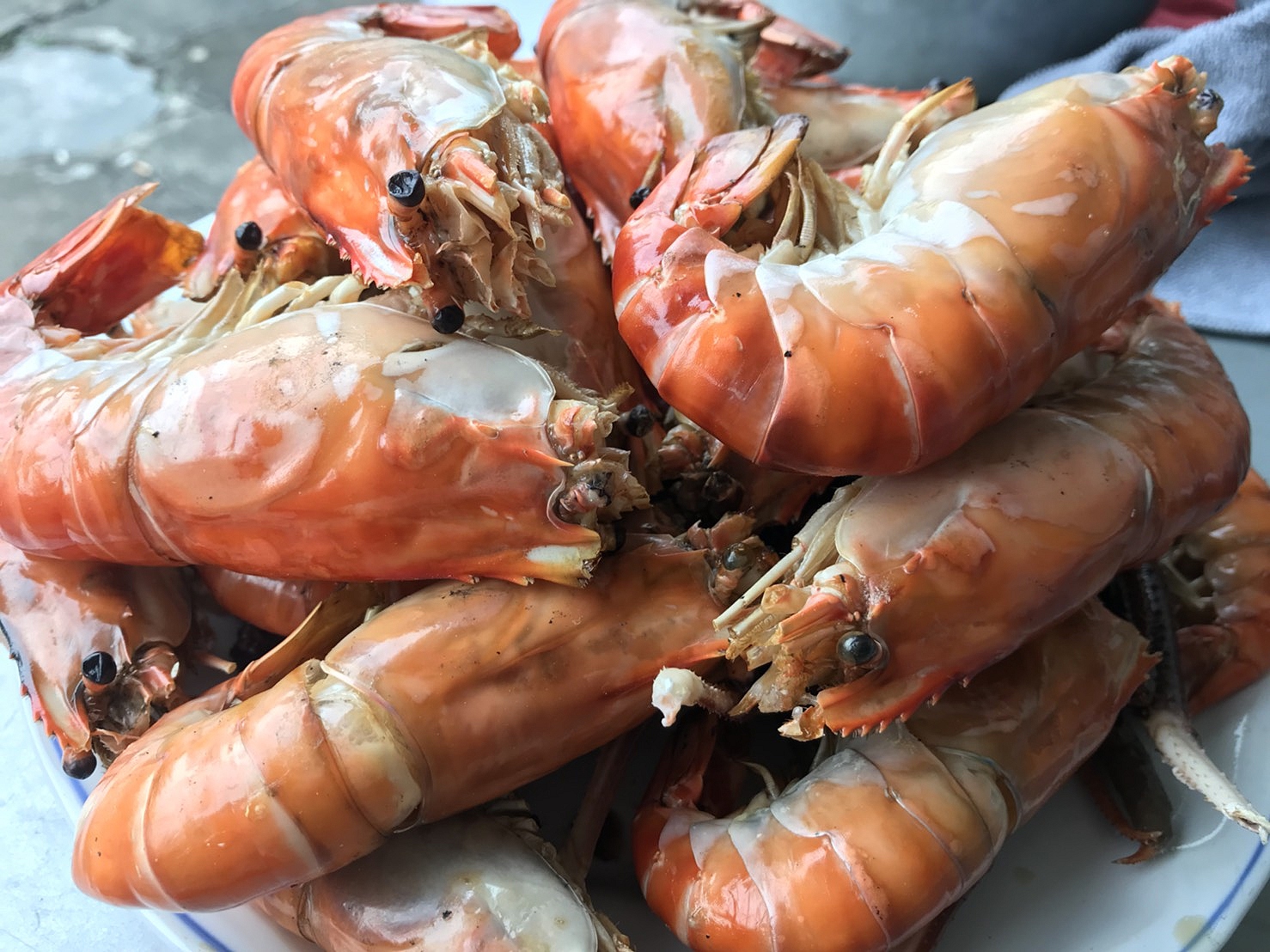 กุ้งเผาสะเดาน้ำปลาหวาน