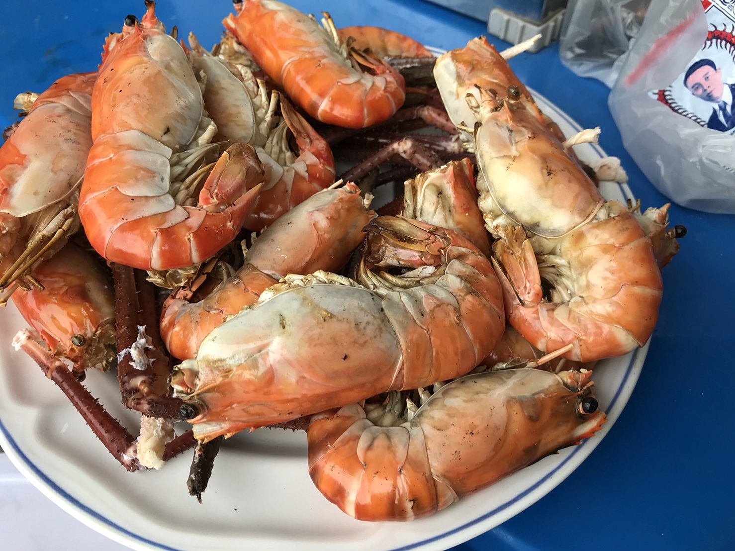 กุ้งเผาสะเดาน้ำปลาหวาน