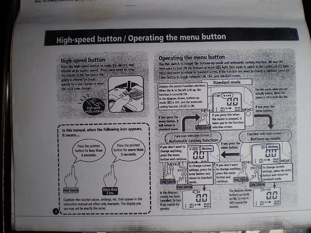 SHIMANO DENDOUMARU 4000HP INSTRUCTION MANUAL Pdf Download