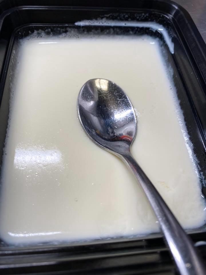 Ginger milk pudding