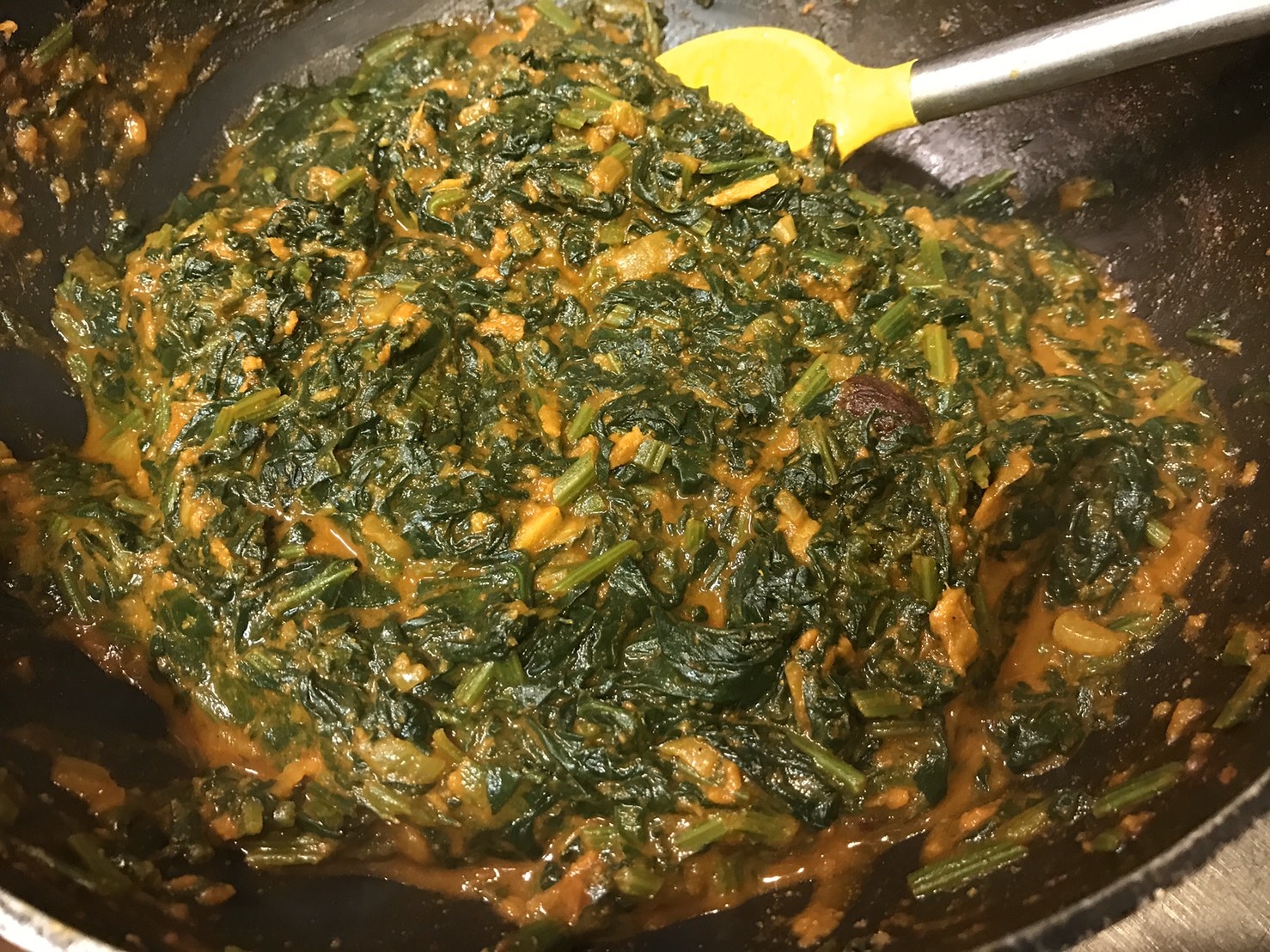 Saag Bahji {Spinach Curry} แบบง่าย
