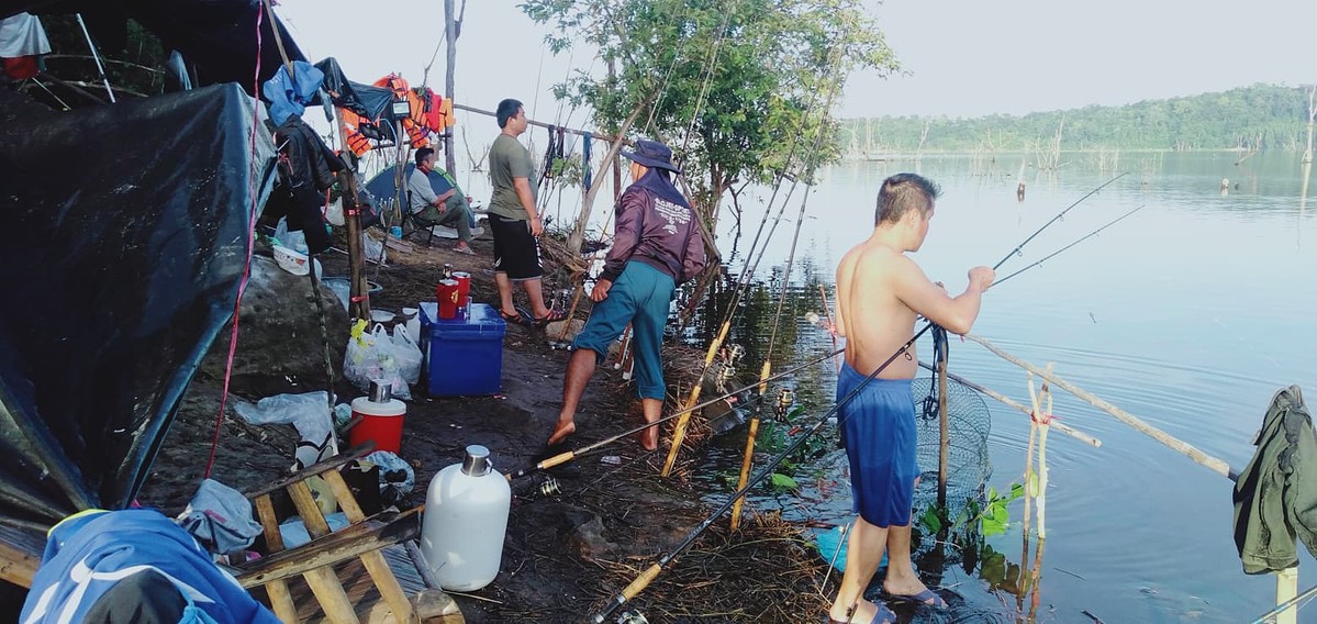 23.ตุลา ขอตกปลาครั้งแรกของปี ณ.อ่างเก็บน้ำนฤบดินทรจินดา (ปราจีนบุรี)