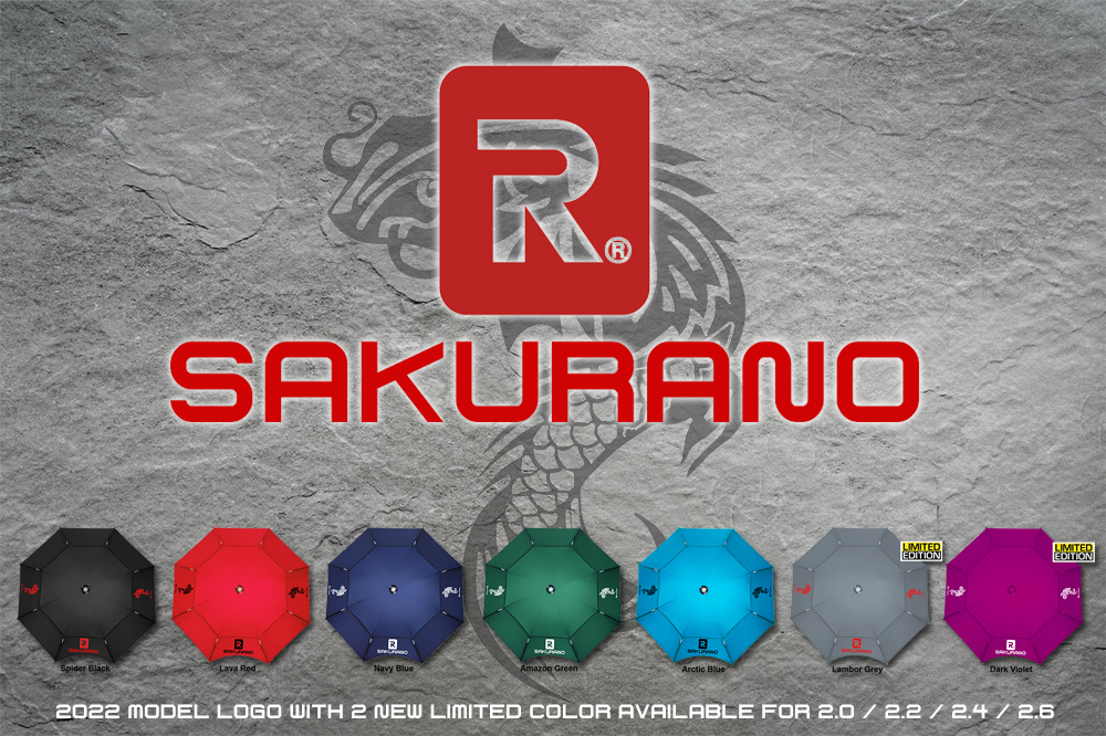 [b]ร่ม SAKURANO สีพื้น รุ่นใหม่ล่าสุด 7 สี 4 ขนาด 2.0 2.2 2.4 2.6[/b]

ร่มชิงหลิวรุ่นใหม่ล่าสุดจาก