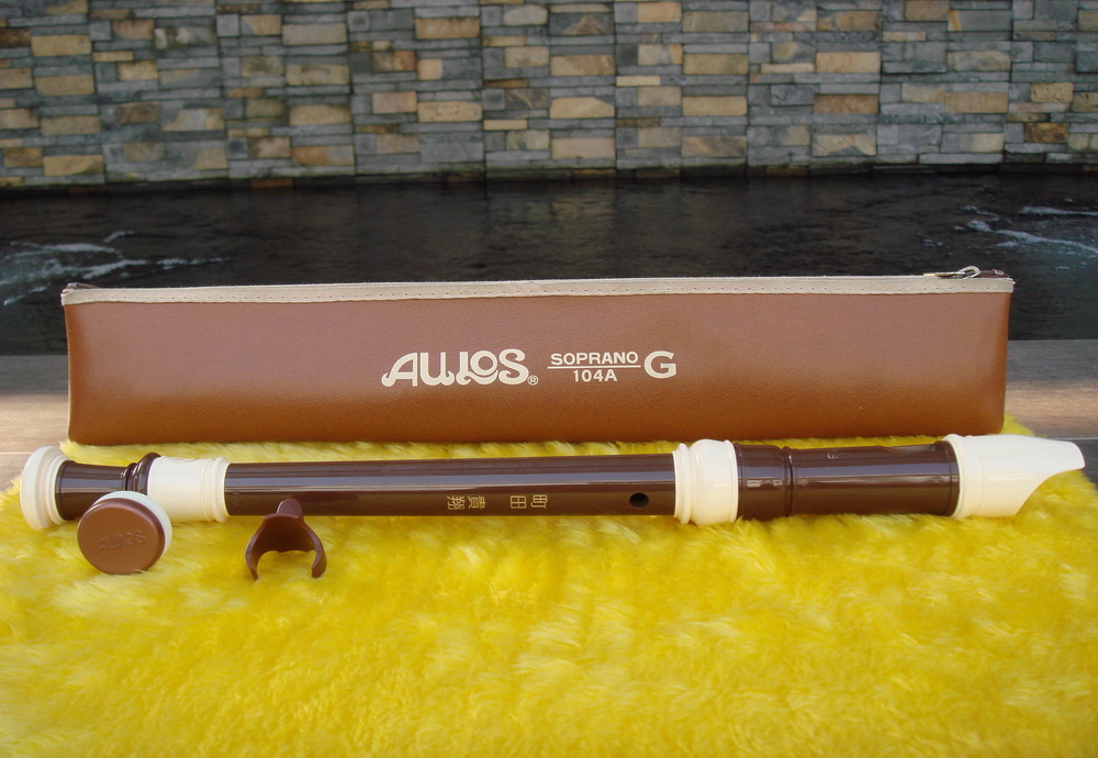 ขลุ่ย  AULOS  SOPRANO  104A  G  Made  in  Japan เสียงดี เพราะเป็นของแท้