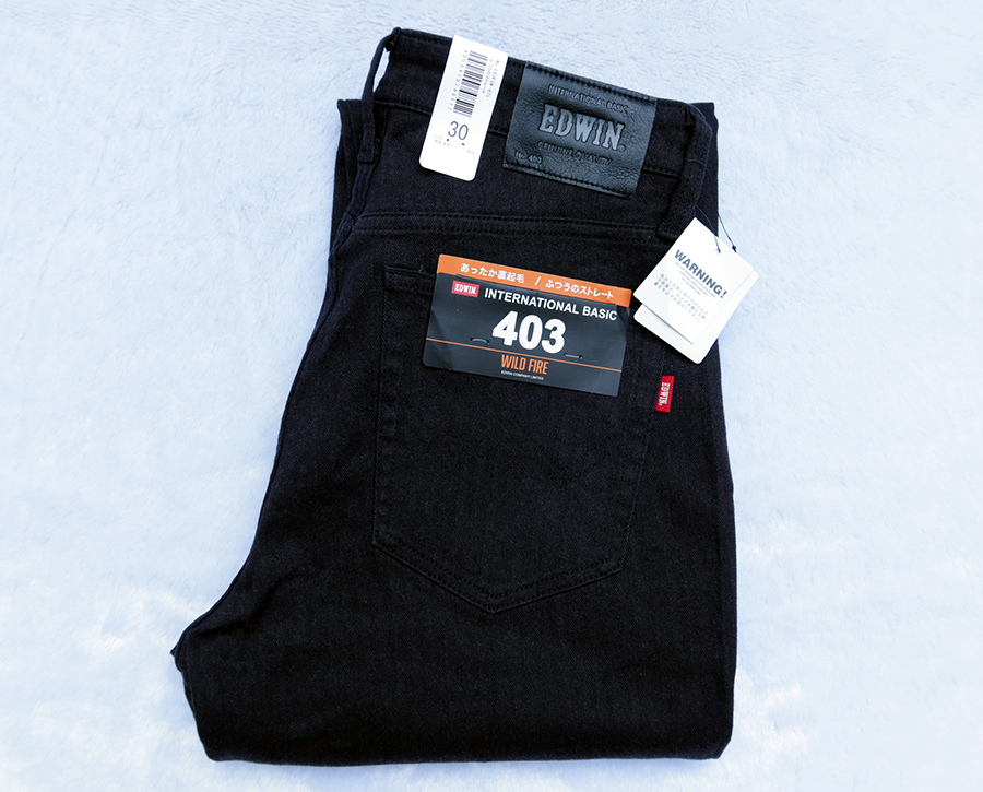 EDWIN 403 wild fire /w.32 กางเกงยีนส์ขายาวผ้ายืดใหม่สวยแท้ ราคารวมส่ง kerry