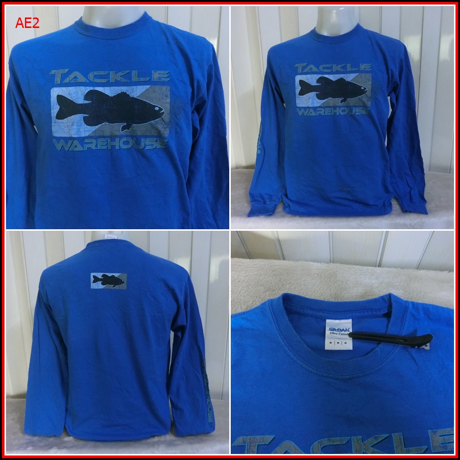 AE2. TACKLE WAREHOUSE  เสื้อยืด US ลายตกปลา แขนสั้น 