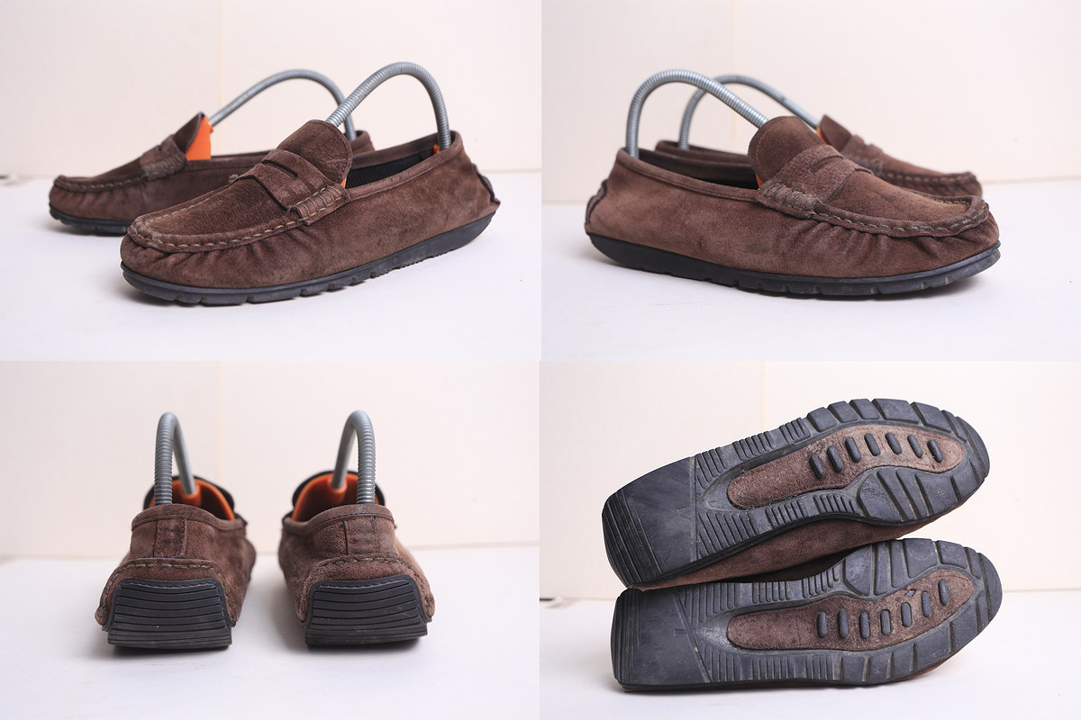 รองเท้าหนังแท้ Men's Loafer  Brown Leather size 42

สีน้ำตาล หนังกลับแท้  US 8.5  EUR  42  CM 26.5