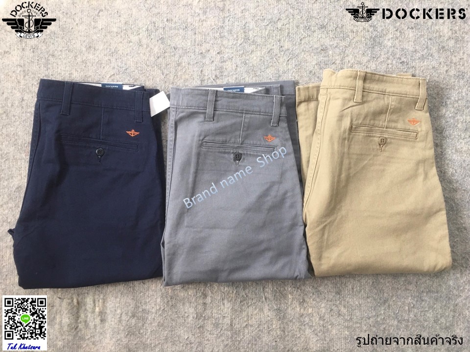 เอว 34-35-36-37 นิ้ว กางเกงเนื้อผ้ายืดหยุ่น Dockers Broken in Khaki Straight 