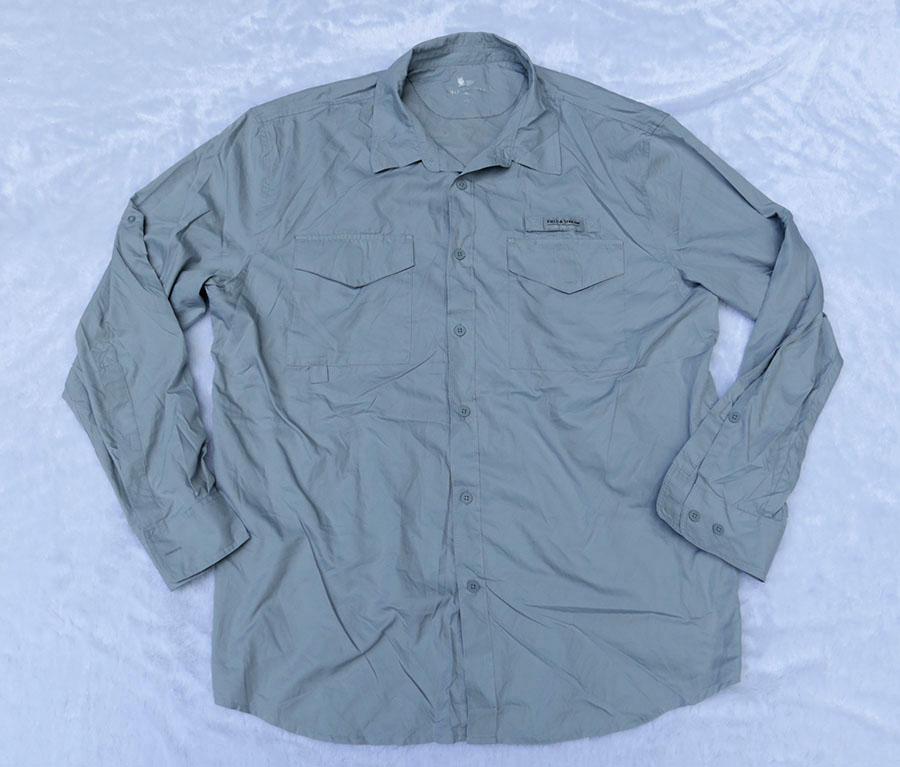 Field & Stream UPF 30/XL (50) เสื้อเชิ้ตเดินป่าตกปลาแขนยาวผ้าแห้งเร็วสวยใหม่แท้ 