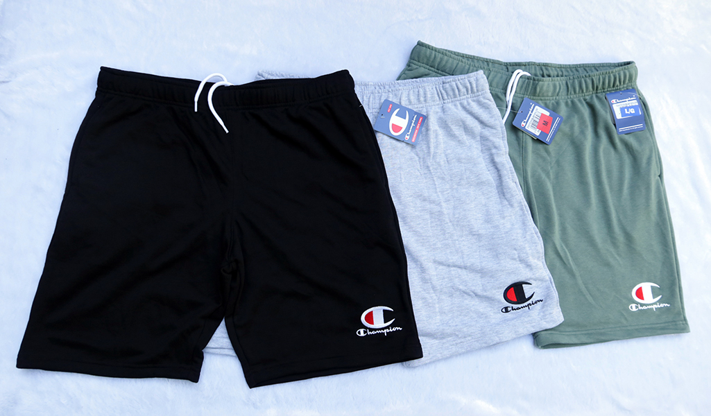 Champion /S/M/L/XL (34-36/36-38/38-40/40-44) กางเกงขาสั้น 3 สีสวยใหม่หลุดโรงงาน