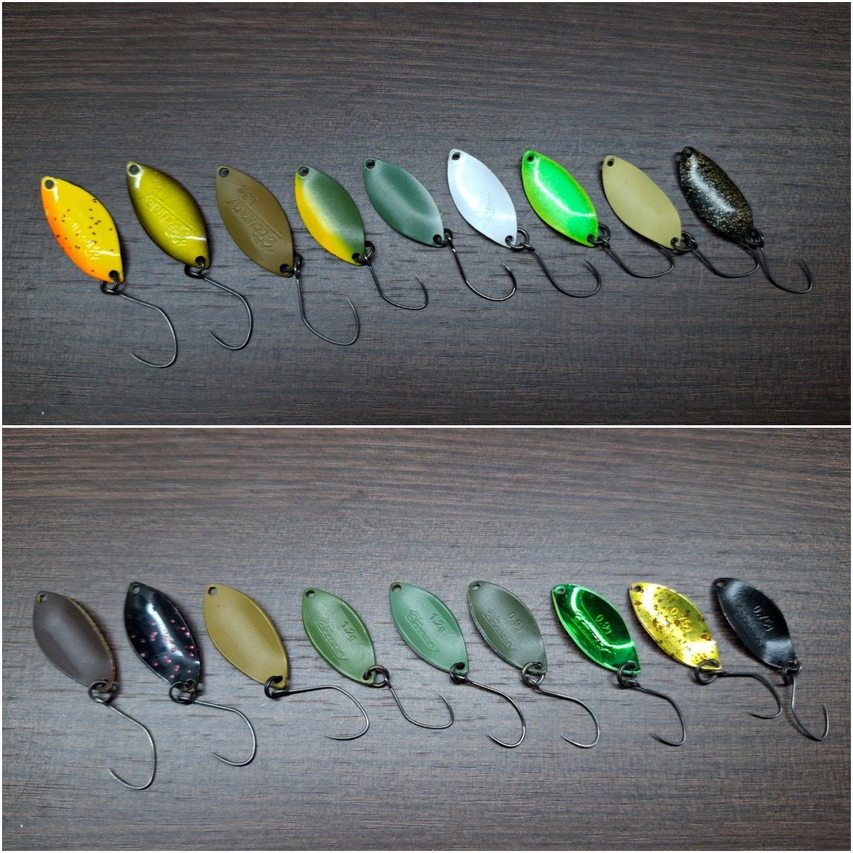 A10: Naburaya Accuracy 1.6 g, 2.1 cm ลำตัวเหลืองสด ขอบส้ม กลิสเตอร์ หลังน้ำตาล มือกระสูบ สนาก

# ร