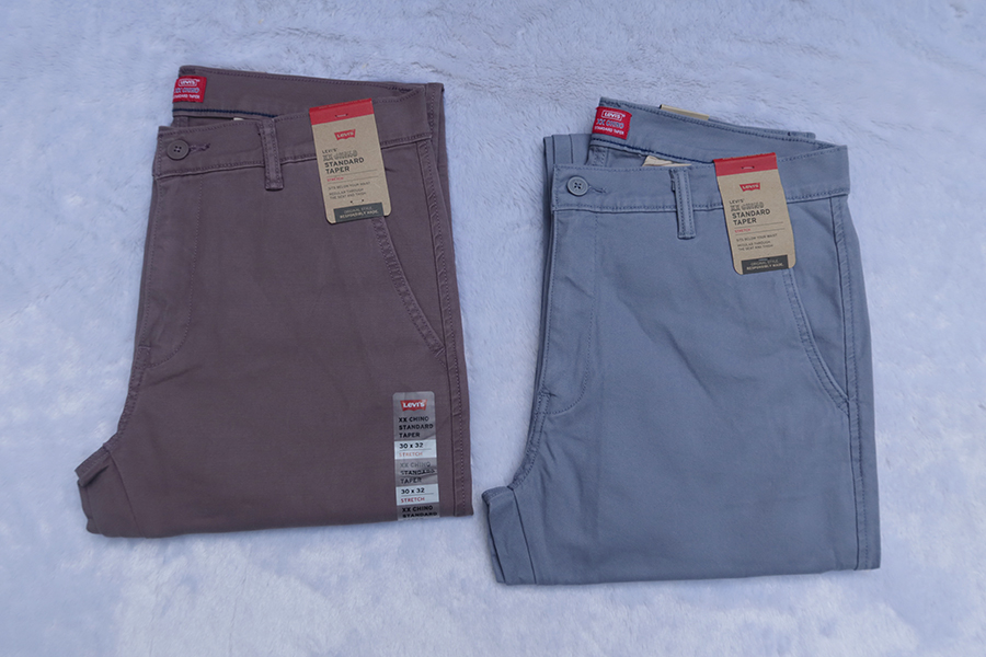 Levi's chino/w.32/34/36 กางเกงขายาวผ้ายืดทรงเข้ารูป 2 สีสวยใหม่แท้ kerry