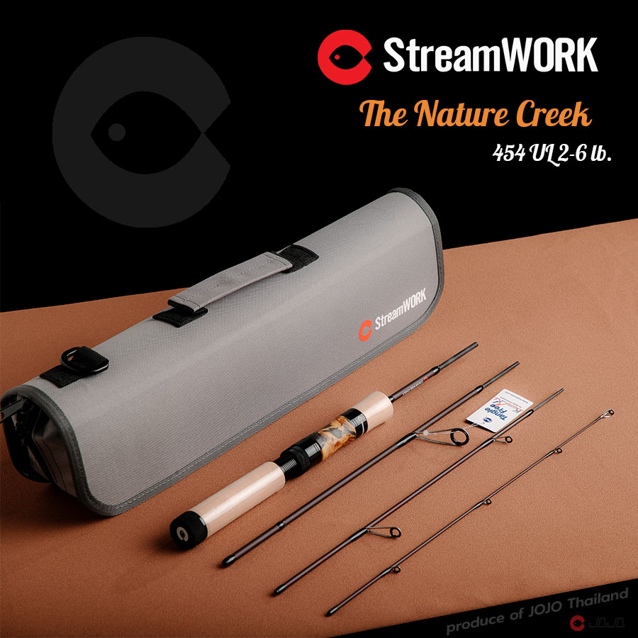 คันเบ็ด ตกปลา StreamWORK The Nature Creek 454 UL 4 ท่อน 4.5 ฟุต งาน Ultralight 