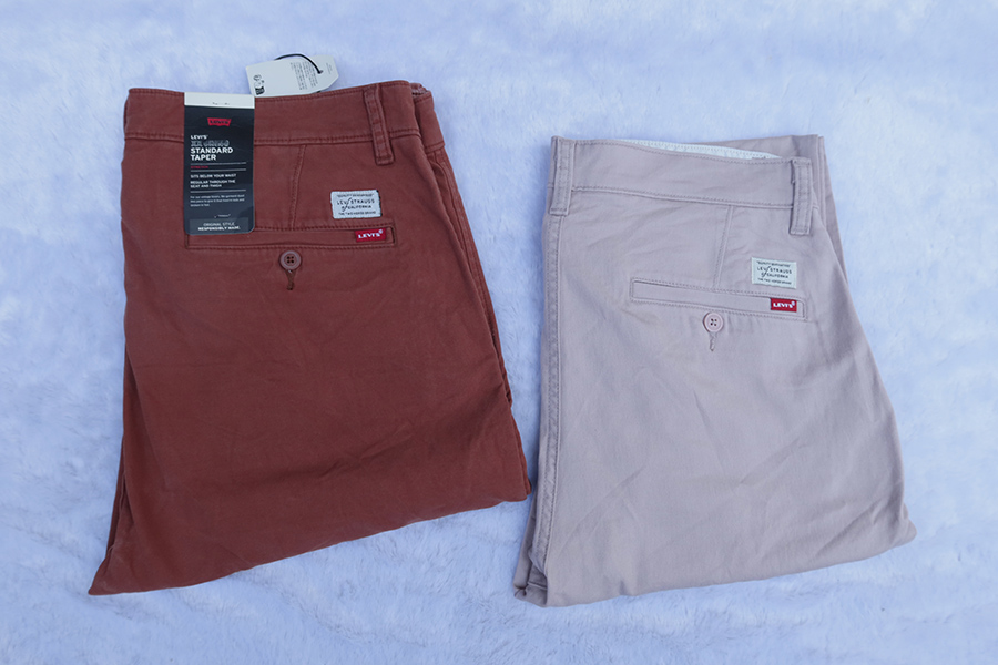 Levi's chino/w.30/32/35/36/40 กางเกงขายาวผ้ายืดทรงเข้ารูป 2 สีสวยใหม่แท้