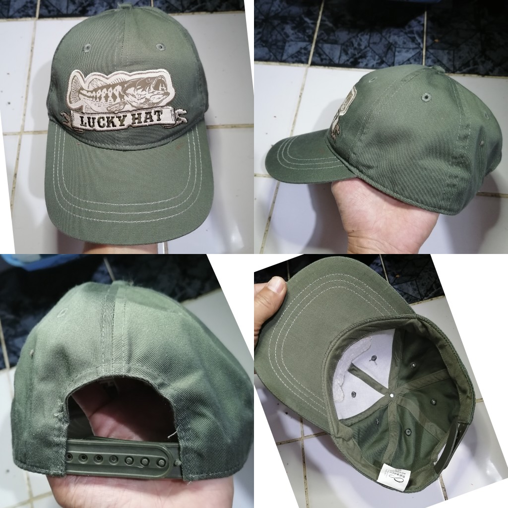 7.หมวกงาน​USA​  Lucky.hu​ขนาด​ฟรี​ไซ​ร์​สามารถ​ปรับ​ขนาด​ได้​ สวยสีเขียวทหาร
​ ราค​า​ 350​ พร้อม​ส่