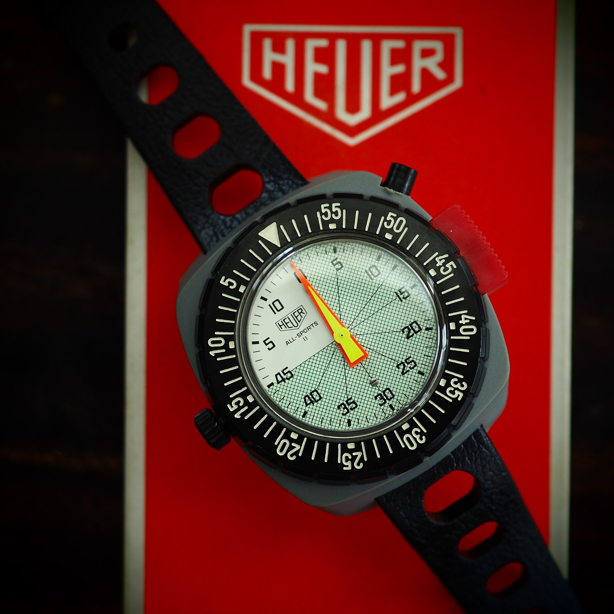 Vintage Heuer Swiss Made Mechanical Mens Chronograph HEUER ALL-SPORTS II