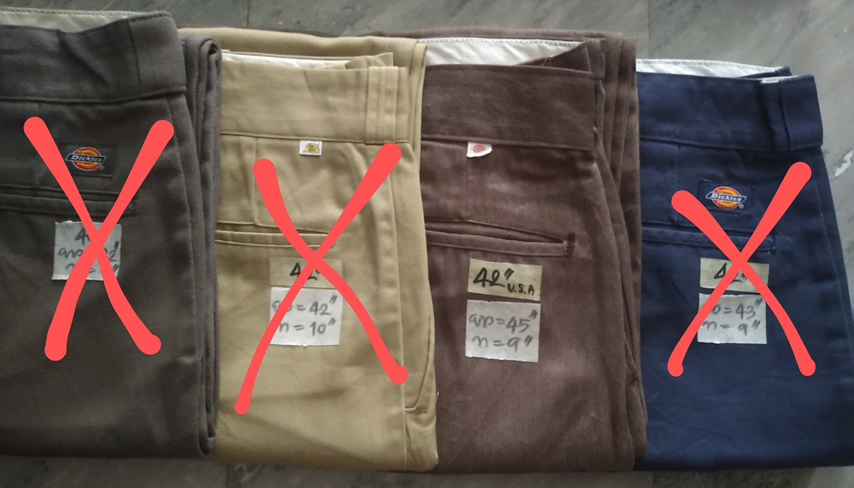 Dickies work pants เหมา 8 ตัว 900บาทรส