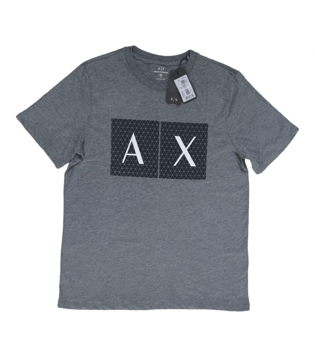 Armani Exchange สีเทา T-shirt TAGป้ายห้อย ป้ายด้านข้างครบมี QR code scan 300.