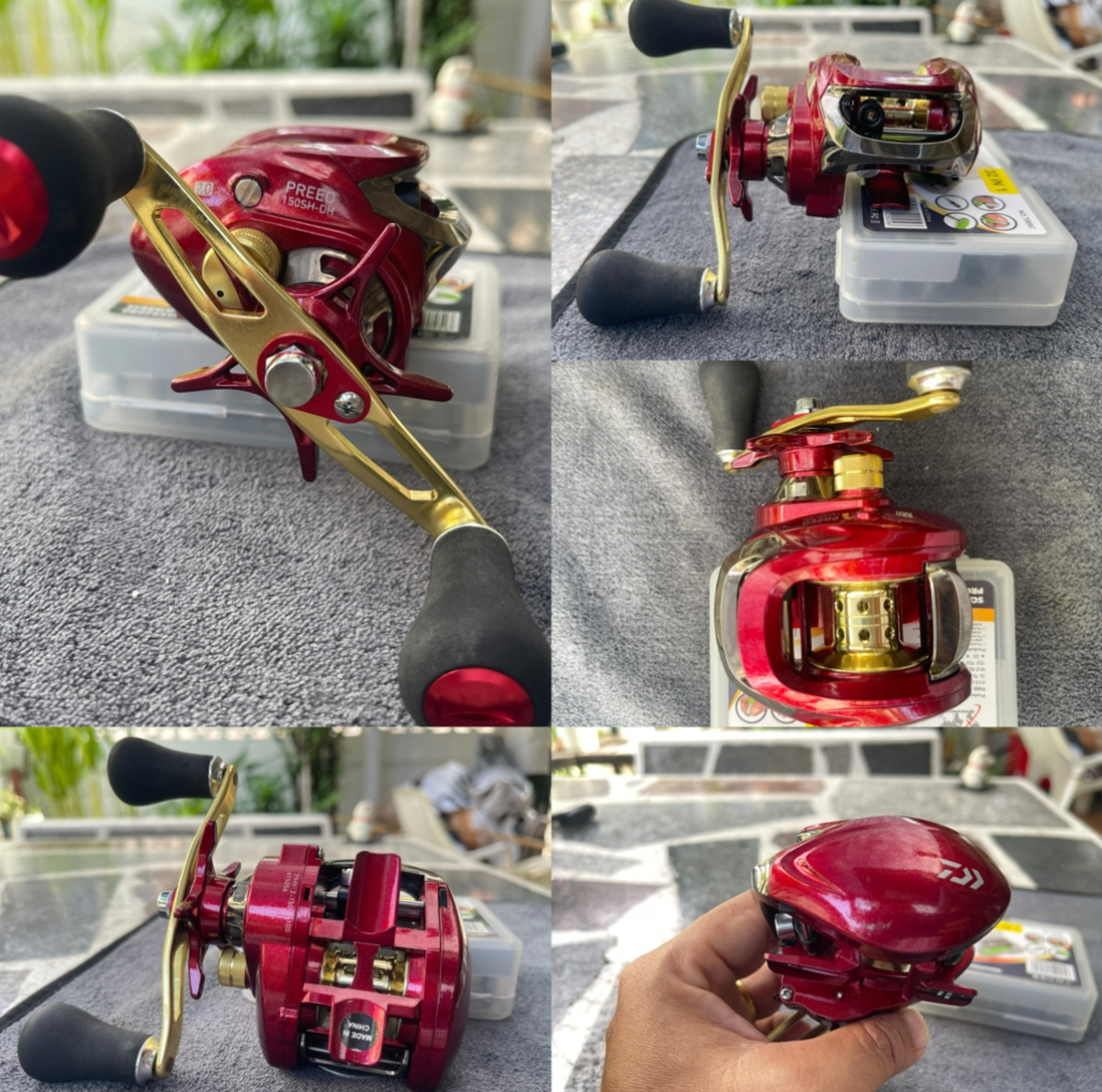 Daiwa  Preed 150 SH-DH มือสอง รอบ 7.0 จุสาย pe3-130 Pe4-100 m หมุนลื่นสุดๆ ยังสวยอยู่ ใช้งานได้ดีทุก