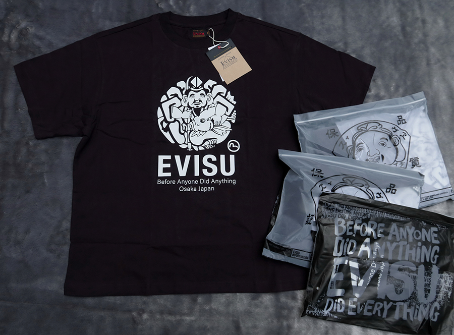 Evisu Godhead fisherman emblem /M (48) เสื้อยืดแขนสั้นลายสวยใหม่แท้ รวมส่ง kerry