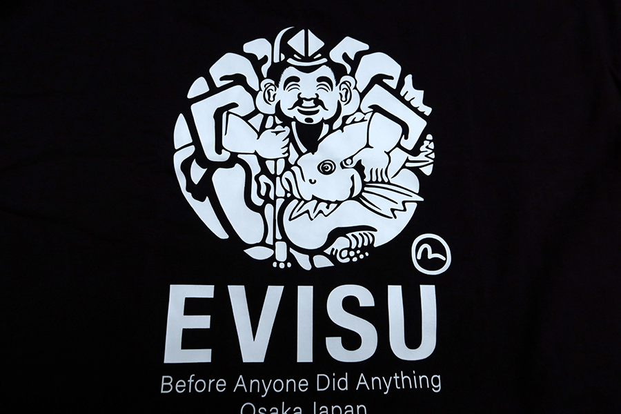 Evisu Godhead fisherman emblem